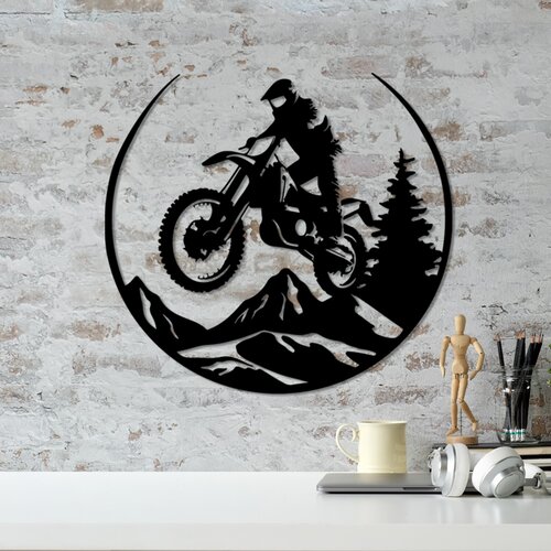 Opviq Zidna dekoracija Enduro, 46x49 cm, 1,5 mm, Crna Cene