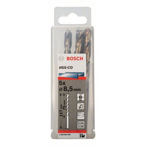 Bosch 2608585895 Burgije za metal HSS-Co, DIN338 Cene