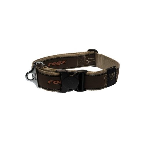 Rogz special agent bone klasična ogrlica za pse, 40mm, xxl, braon Cene