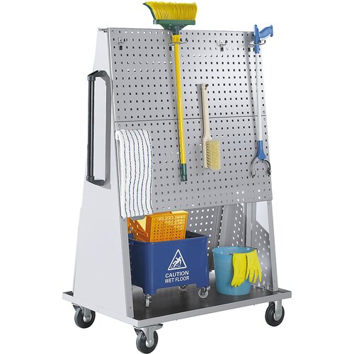 eurokraft pro Čistilna postaja, pomična, DxŠxV 1010 x 650 x 1564 mm Cene