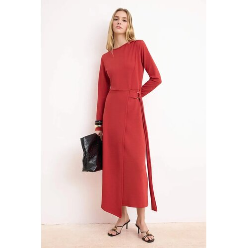 Trendyol Modest Ženska haljina Tctss26Eb00054, Crvena Cene