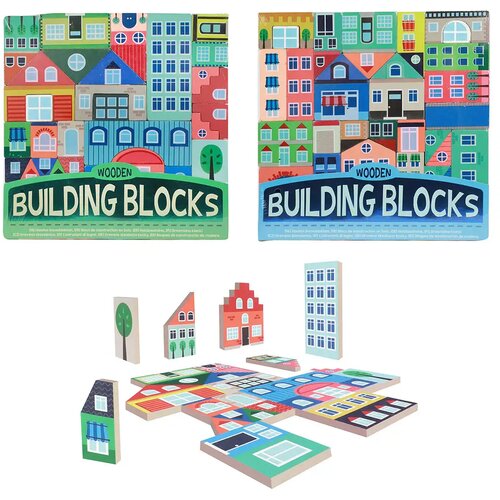 Magic Toys Building Blocks: Grad - Drveni set kockica za gradnju Cijene
