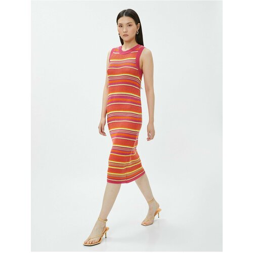 Koton Aslıhan Malbora X - Knitwear Midi Length Dress Slike