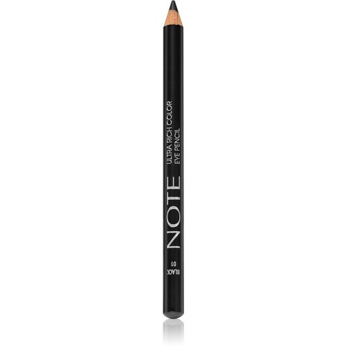Note Cosmetique Ultra Rich Color Eye Pencil vodoodporni svinčnik za oči odtenek 01 Black 1,1 g Slike