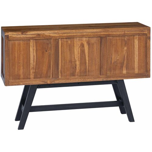  stalak s ladicama Prirodna 110 x 30 x 75 cm Čvrsto teak drvo Slike