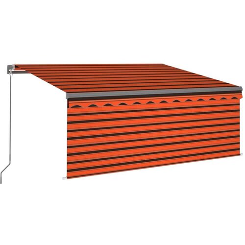 Tenda na ručno uvlačenje i roleta LED 3 5x2 5m narančasto-smeđa - &amp;Scaron;areni 3.5 x 2.5 m 1 Slike
