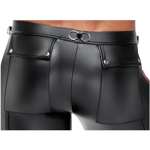 NEK Mu&amp;scaron;ke Sexy pantalone, Crno-crvene Slike