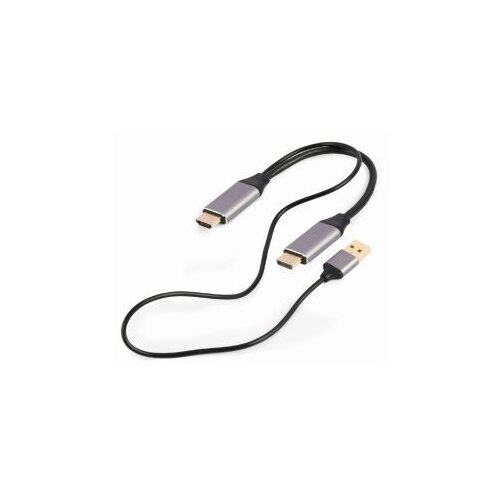  HDMI adapter GEMBIRD Active 4K HDMI male to DisplayPort male adapter cable, 2 m, black, A-HDMIM-DPM-01 Slike