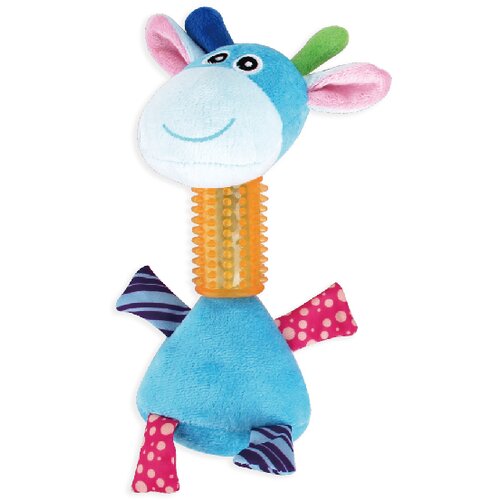 Pawise dog žirafa plišana igračka sa gumenim vratom Slike