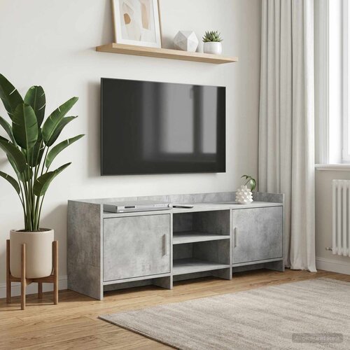 TV ormar 130 x 33 x 47 cm Betonska siva Konstruirano drvo Cene