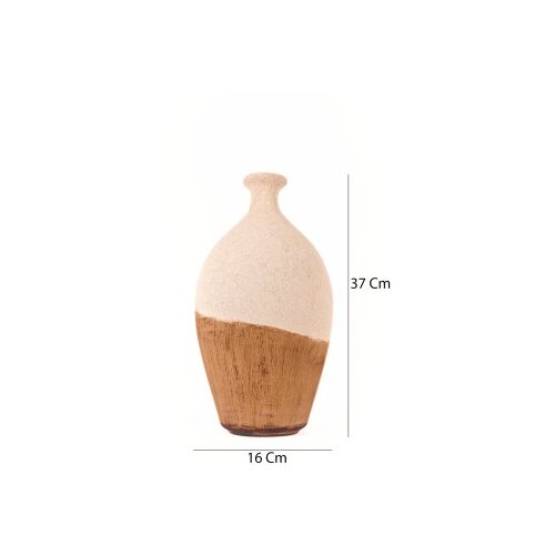 WALLXPERT decorative pot bež keramička vaza BK006 Slike