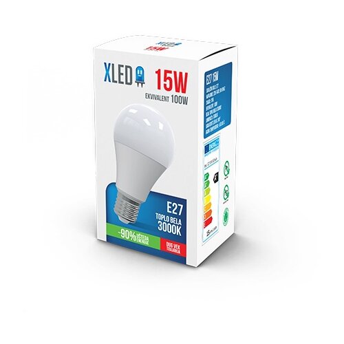 Xled E27 15W LED sijalica 3000K/1300Lm/220V/Toplo bela Cene
