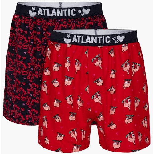 Atlantic Boxer shorts 2GMB-003 A'2 S-2XL red-navy Slike