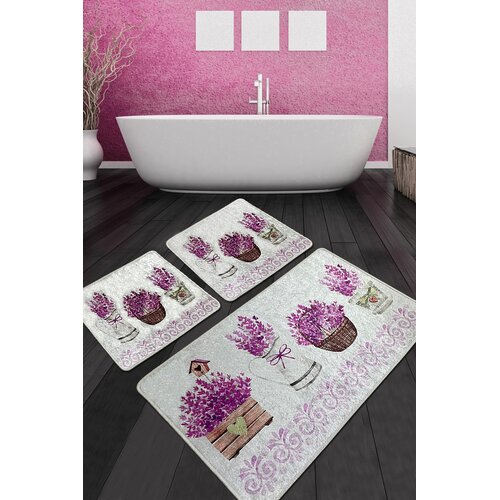 Aberto Design Set od 3 kupaonska tepiha Colorful Cene