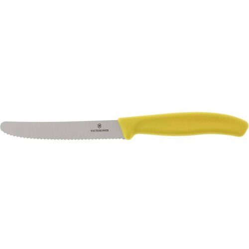 Victorinox Nazobčan nož za paradižnik z zaobljeno konico, dolžine 110/219 mm - rumen, (21563812) Cene