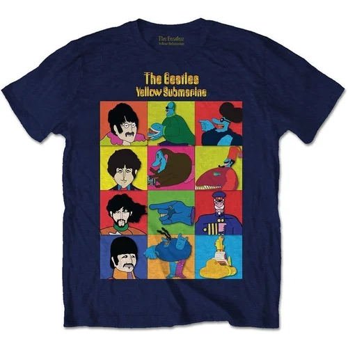 The Beatles Majica Yellow Submarine Characters Unisex Navy Blue XL