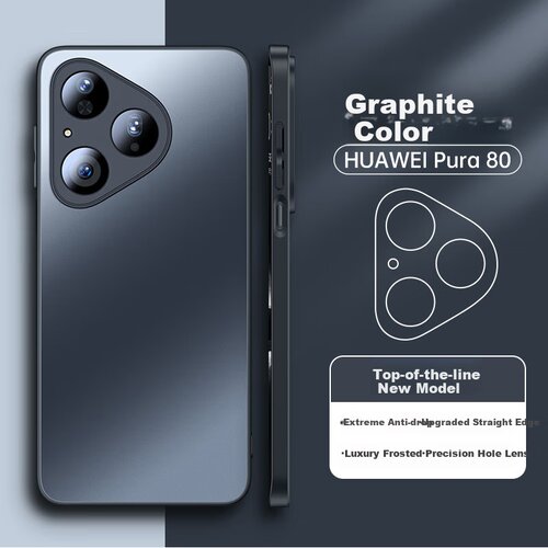  Mofei Maska za mobilni telefon Huawei Pura 80 / Huawei P80 Pro+, Crna Cene