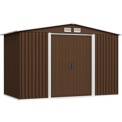 Furnova Vrtna skladi&amp;scaron;čna lopa rjava 257x205x178 cm jeklena, (21912725) Slike