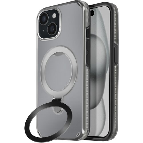 AVIZAR MagSafe ohi&scaron;je za iPhone 15 Odporno na udarce z zložljivim stojalom, Črna, (5000016016) Cene