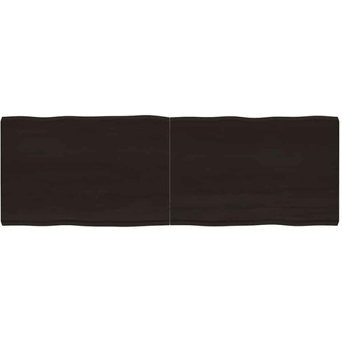 Stolna ploča tamnosmeđa 180x60x(2-6) cm obrađena hrastovina Cene
