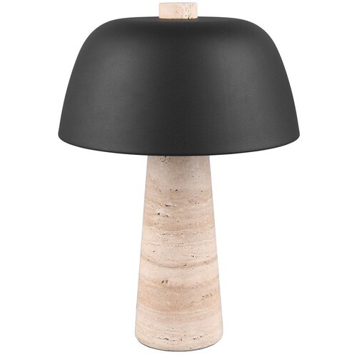 Trio Select Črna/bež namizna svetilka s kovinskim senčilom (vi&amp;scaron;ina 41 cm) Timba &amp;ndash; Slike