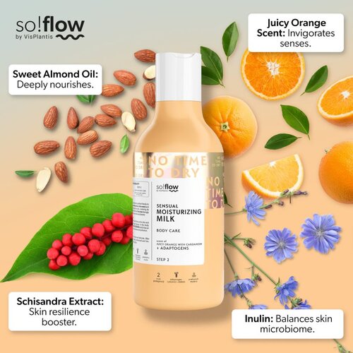SoFlow Sensual &amp;amp; Moisturizing losjon za telo Orange With Cardamom 400 ml Slike