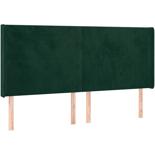  LED uzglavlje tamnozeleno 183 x 16 x 118/128 cm bar&amp;scaron;unasto Slike