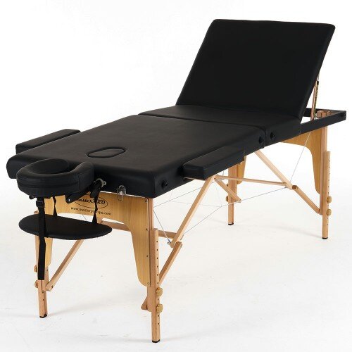 Masterpro Trodelni stolovi za masažu Standard 3 -Black Cene