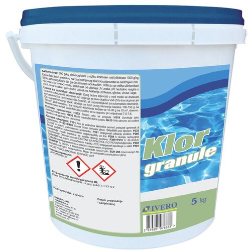 Ivero klor granule 5kg Cijene