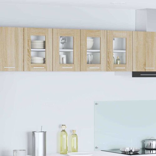 Viseći ormarić s pohranom 2 pcs Sonoma hrast 60 x 31 x 40 cm Cene