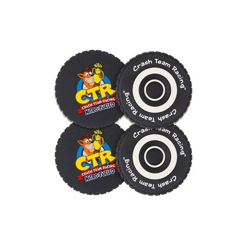 Rubber Road Official Crash Team Racing Nitro-fueled Tyre Coasters Slike