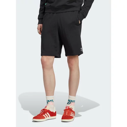Adidas Športne kratke hlače Essentials+ Made With Hemp Shorts HR8617 Črna Regular Fit