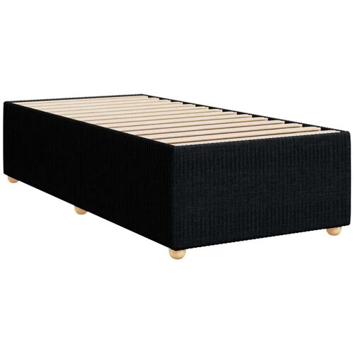VidaXL box spring krevet s madracem crni 90x190 cm od tkanine Slike