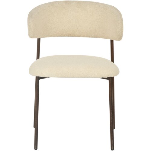 MID.YOU STOL, les, kovina, tekstil bela Cene