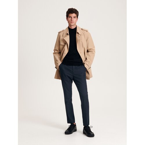 Reserved Men`s coat & belt - bež Cene
