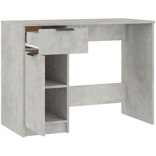  Radni stol boja betona 100 x 50 x 75 cm od konstruiranog drva Slike
