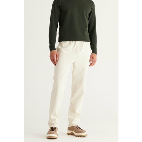 AC&Co / Altınyıldız Classics Men's Beige Standard Fit Normal Cut Cotton Cotton Jogger Pants with Tie Waist Side Pockets, Knitted Pants Slike
