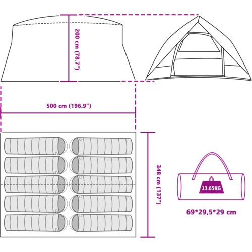 VidaXL Tunelski &amp;scaron;ator Slike