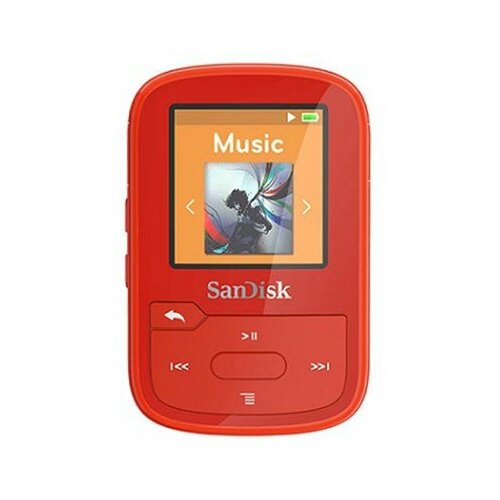 Sandisk MP3 Player 16GB Clip Sports Plus 67628, Red mp3 plejer Slike