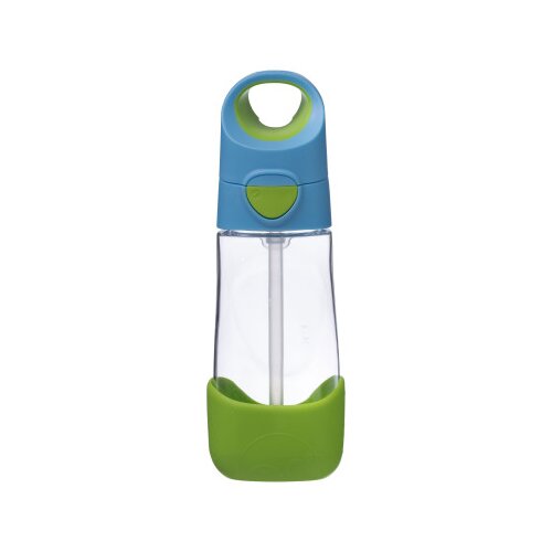 b.box Plastenka za pitje s slamico 450 ml – modra/zelena Cene