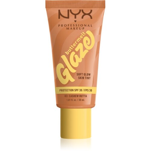 NYX Professional Makeup Buttermelt Glaze Soft Glow Skin Tint SPF30 puder za sve vrste kože 30 ml nijansa 03 Cashew Butta Slike