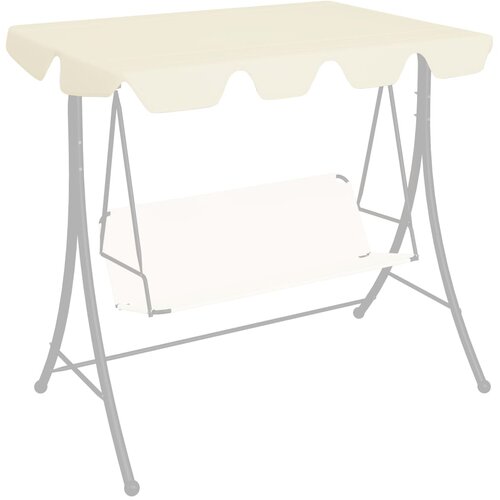 VidaXL Zamjenski krov za vrtnu ljuljačku krem 188 / 168 x 110 / 145 cm Slike