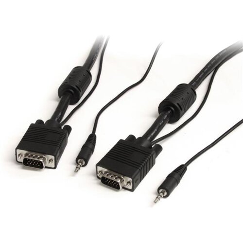 StarTech.com VGA, 3.5mm - VGA, 3.5mm, 5m VGA (D-Sub) + 3.5mm Crno Cene