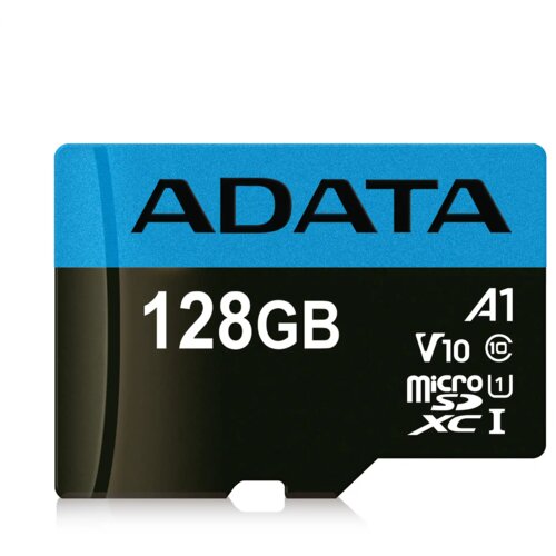 A-data Micro SD Card 128GB AData + SD adapter AUSDX128GUICL10A1-RA1/ class 10 Cene