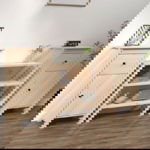 The Living Store Komoda 2 kosa 40x35x80 cm trdna borovina - Komoda, (21661931) Slike