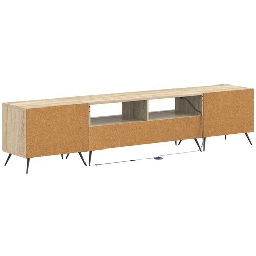  LED TV kabinet BREDA 3 kom. Hrast sonoma Konstruirano drvo Slike