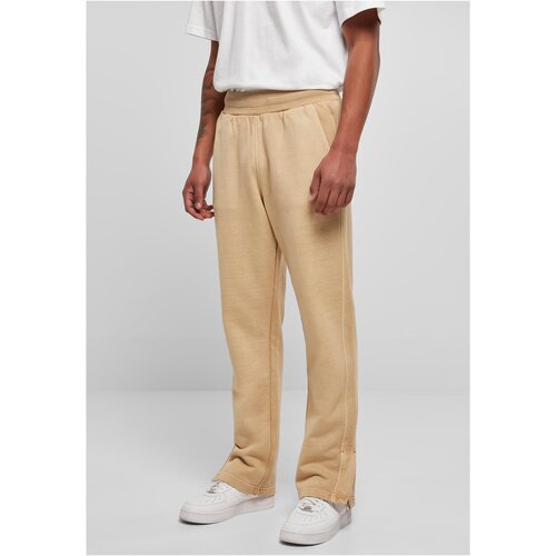 Urban Classics Plus Size Heavy Terry Garment Dye Slit Sweatpants unionbeige Cene