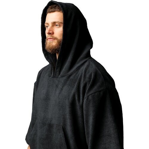 GymBeam Poncho ručnik Terry Black Slike