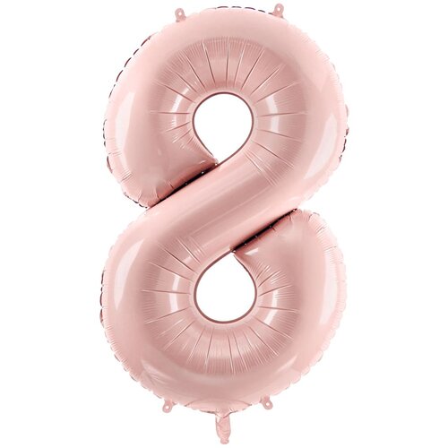 PARTY DECO folija balon številka ''8'', 72cm, svetlo roza Cene