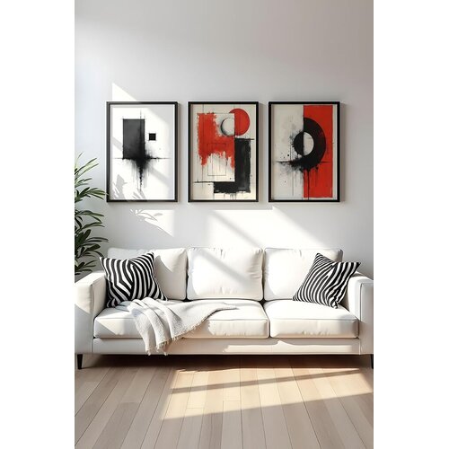 WALLXPERT Uramljena slika Huhu441, 50x70 cm , 3 dijela Cijene